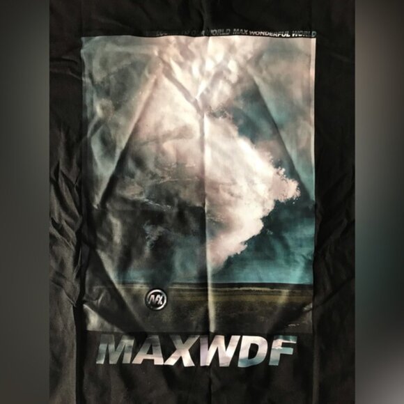 Niepce Inc Men's MAXWDF Tornado Art Tee in Black, Size Small - Picture 3 of 5